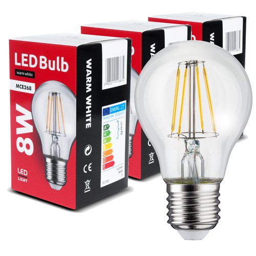 E27 led filament edison - 3x,