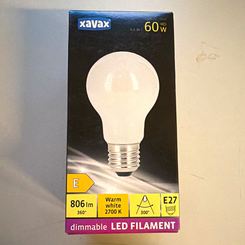Xavax led filament e27 - led, 6,5