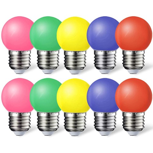 10x e27 farbige led - 10x,