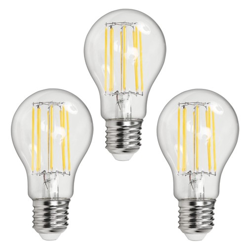 3stk e27 filament led lampe - 3stk,